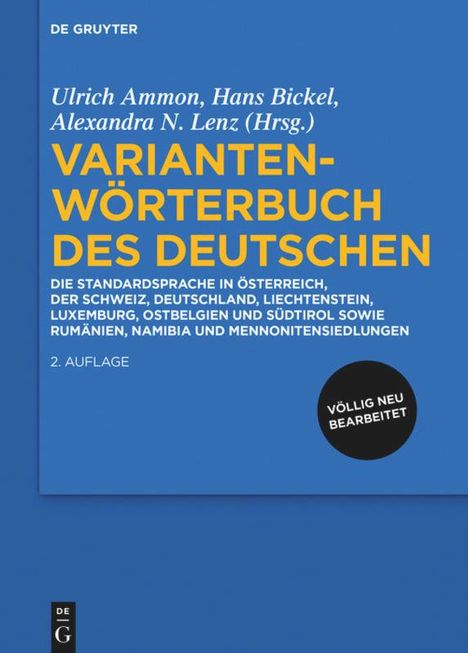 Variantenwörterbuch des Deutschen, Buch