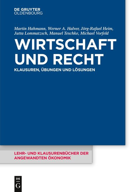 Martin Hahmann: Wirtschaft und Recht, Buch