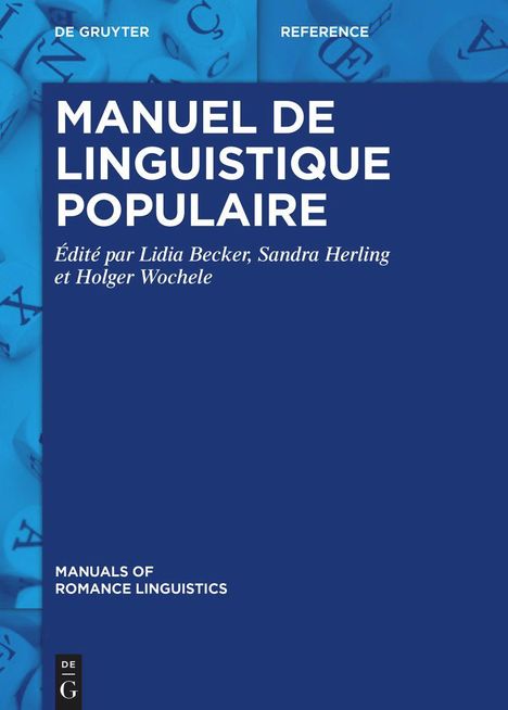 Manuel de linguistique populaire, Buch