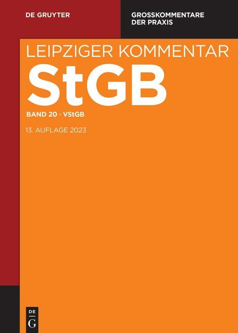 Strafgesetzbuch. Leipziger Kommentar / Völkerstrafgesetzbuch, Buch