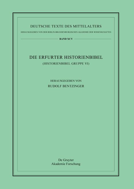 Die Erfurter Historienbibel, Buch
