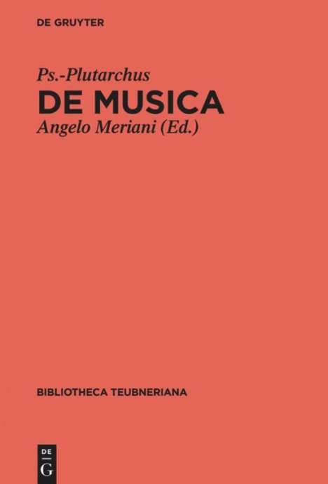 Ps. -Plutarchus: De musica, Buch