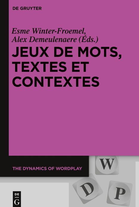 Jeux de mots, textes et contextes, Buch