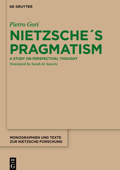 Pietro Gori: Nietzsche´s Pragmatism, Buch