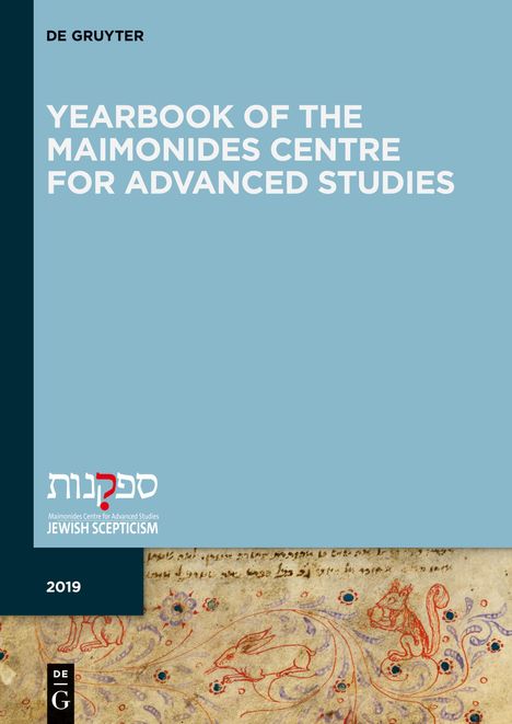 Yearbook of the Maimonides Centre for Advanced Studies, 2019, Yearbook of the Maimonides Centre for Advanced Studies 2019, Buch