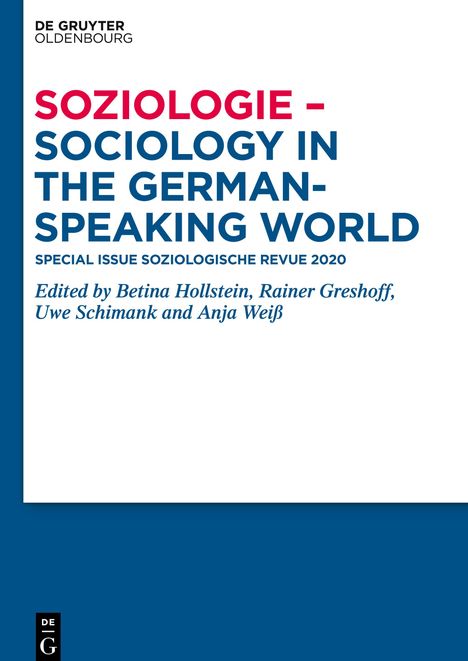 Soziologie - Sociology in the German-Speaking World, Buch