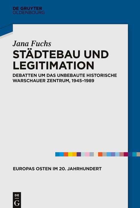 Jana Fuchs: Städtebau und Legitimation, Buch