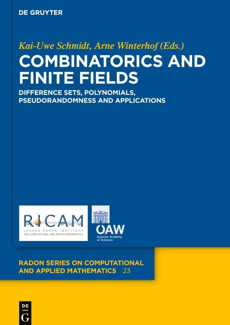 Combinatorics and Finite Fields, Buch