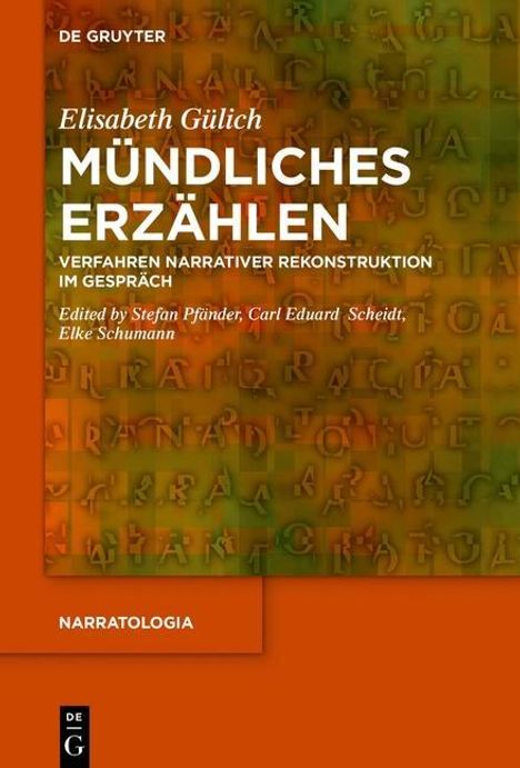 Elisabeth Gülich: Mündliches Erzählen, Buch