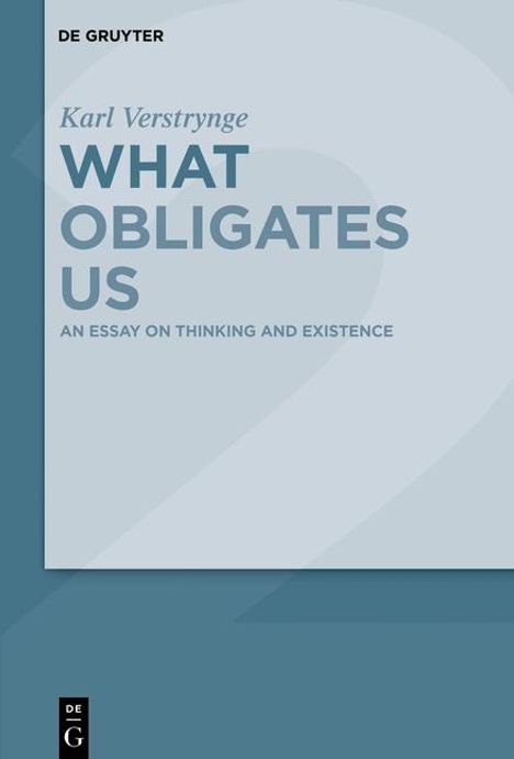 Karl Verstrynge: An Essay on Thinking and Existence, Buch