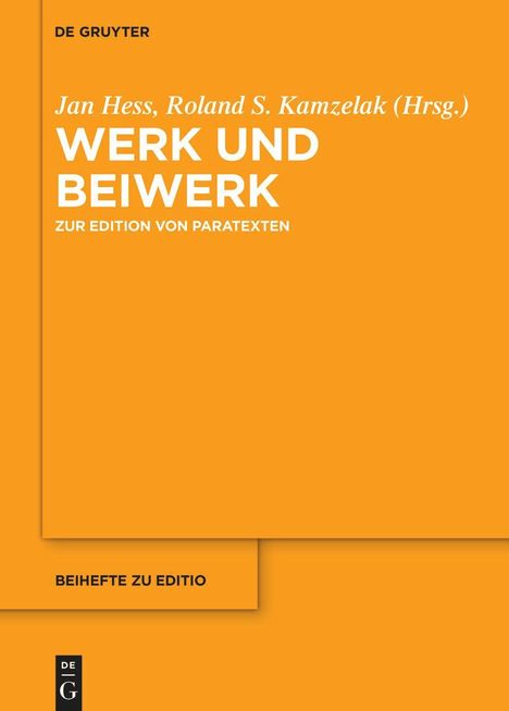 Werk und Beiwerk, Buch