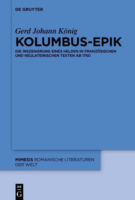Gerd Johann König: König, G: Kolumbus-Epik, Buch