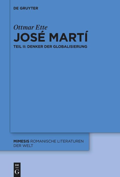 Ottmar Ette: Ette, O: José Martí, Buch