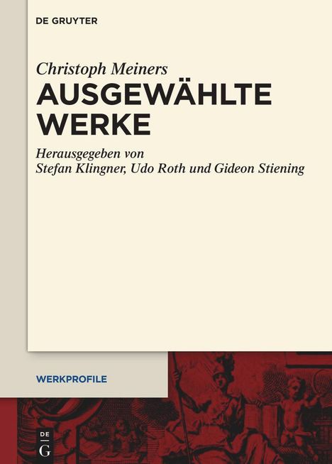 Christoph Meiners: Ausgewählte Werke, Buch