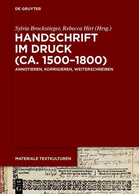 Handschrift im Druck (ca. 1500-1800), Buch