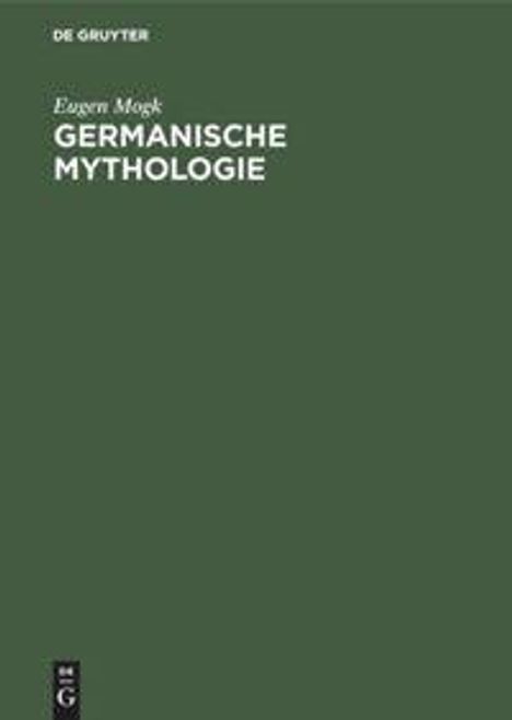 Eugen Mogk: Germanische Mythologie, Buch