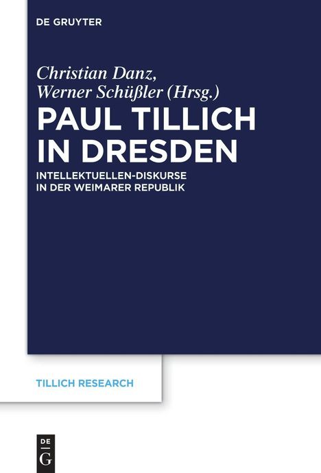 Paul Tillich in Dresden, Buch