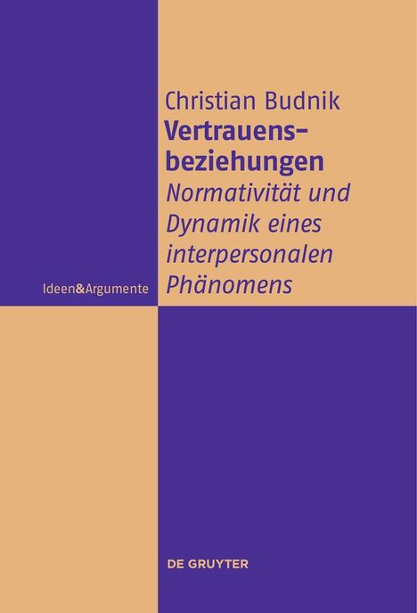 Christian Budnik: Vertrauensbeziehungen, Buch