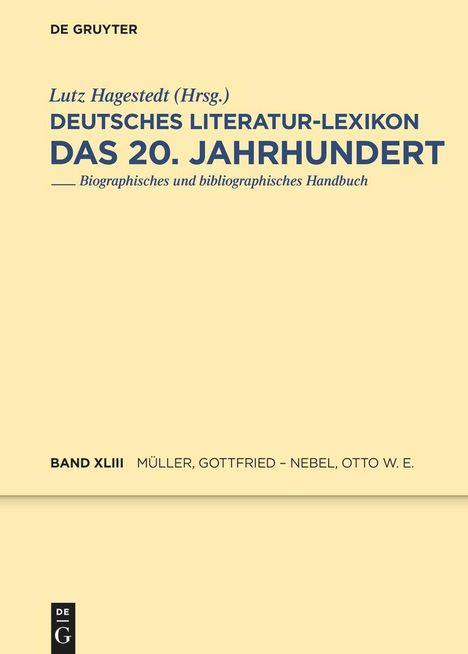 Müller, Gottfried - Nebel, Otto Wilhelm Ernst, Buch