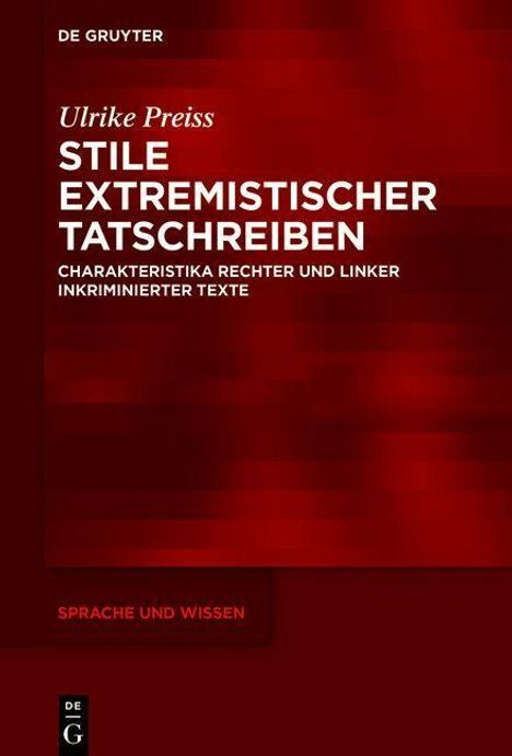 Ulrike Preiss: Stile extremistischer Tatschreiben, Buch