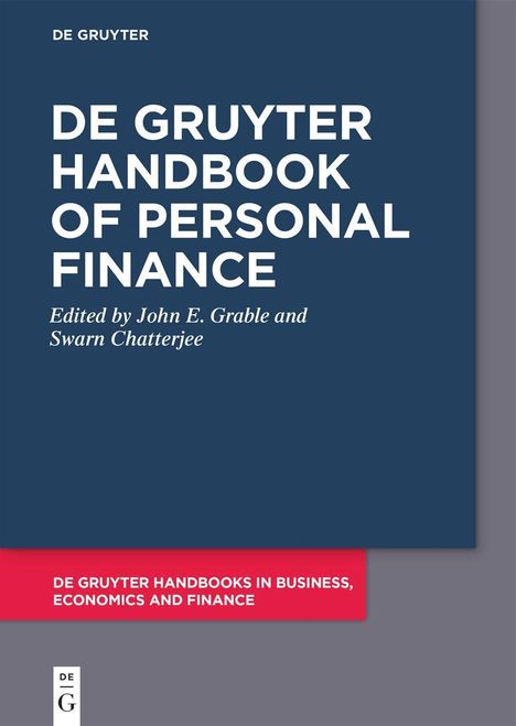 De Gruyter Handbook of Personal Finance, Buch