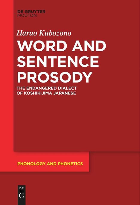 Haruo Kubozono: Word and Sentence Prosody, Buch