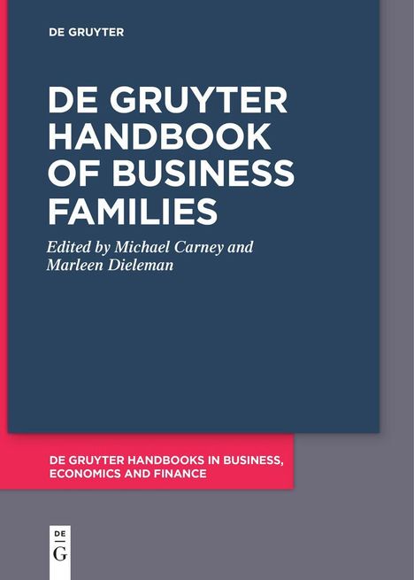 De Gruyter Handbook of Business Families, Buch