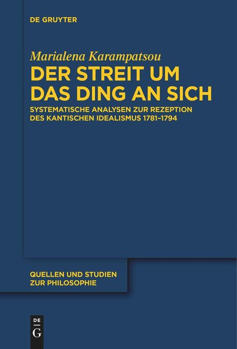 Marialena Karampatsou: Der Streit um das Ding an sich, Buch