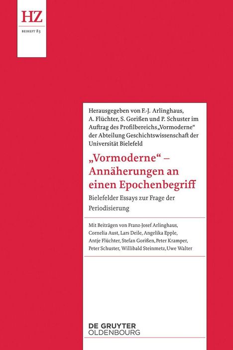 'Vormoderne' - Annäherungen an einen Epochenbegriff, Buch