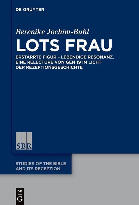 Berenike Jochim-Buhl - LOTS FRAU. "Erstarrte Figur – lebendige Resonanz" auf dunkelblauem Hintergrund mit weißem Text.