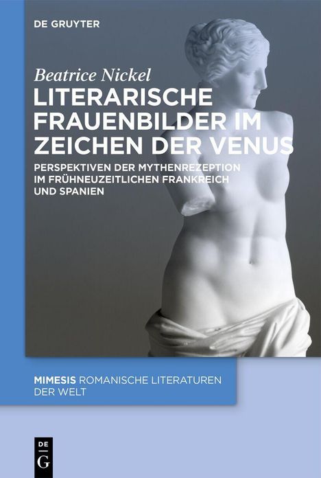 Titel: Literarische Frauenbilder im Zeichen der Venus. Büste einer Venus-Statue in Seitenansicht.