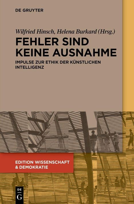 "Fehler sind keine Ausnahme" von Wilfried Hinsch, Helena Burkard. Oberer Teil beige, unterer mit einem abstrakten Schattenmotiv.