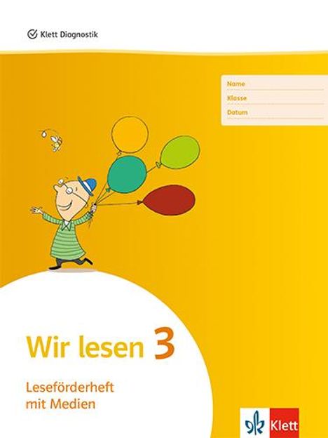 Wir lesen 3. Leseförderheft mit Medien (5er Pack) Klasse 3, Buch