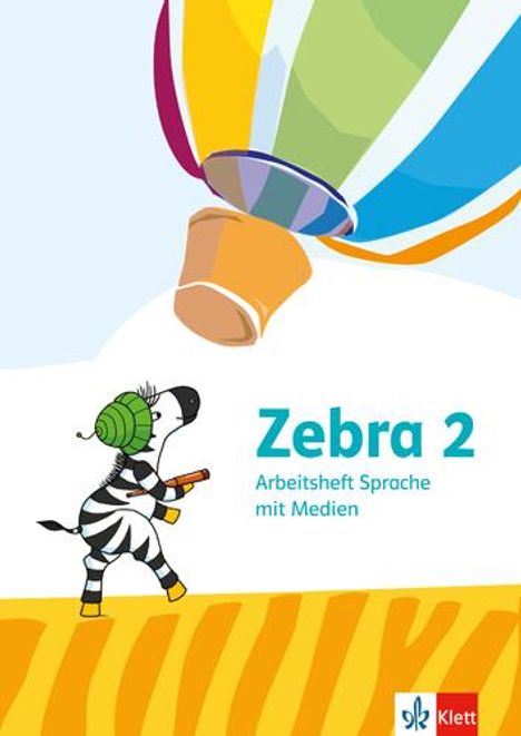 Zebra 2. Arbeitsheft Sprache mit Medien Klasse 2, 1 Buch und 1 Diverse