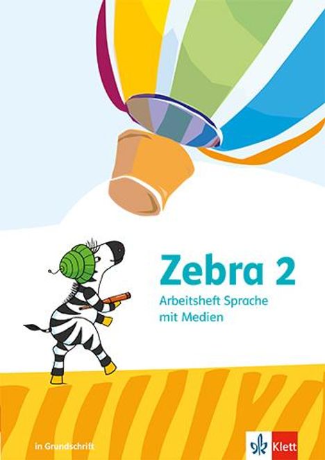 Zebra 2. Arbeitsheft Sprache in Grundschrift Klasse 2, 1 Buch und 1 Diverse