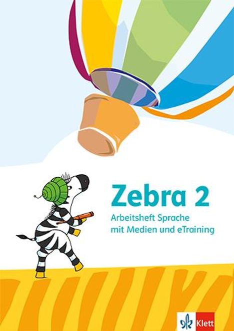 Zebra 2. Arbeitsheft Sprache mit eTraining Klasse 2, 1 Buch und 1 Diverse