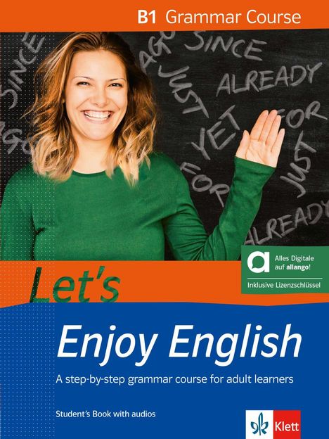 Let's Enjoy English B1 Grammar Course - Hybrid Edition allango, 1 Buch und 1 Diverse