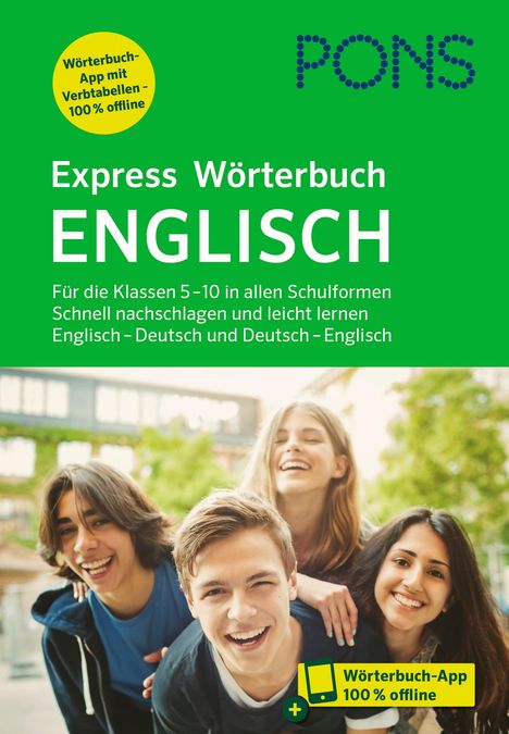 PONS Express Wörterbuch Englisch, 1 Buch und 1 Diverse