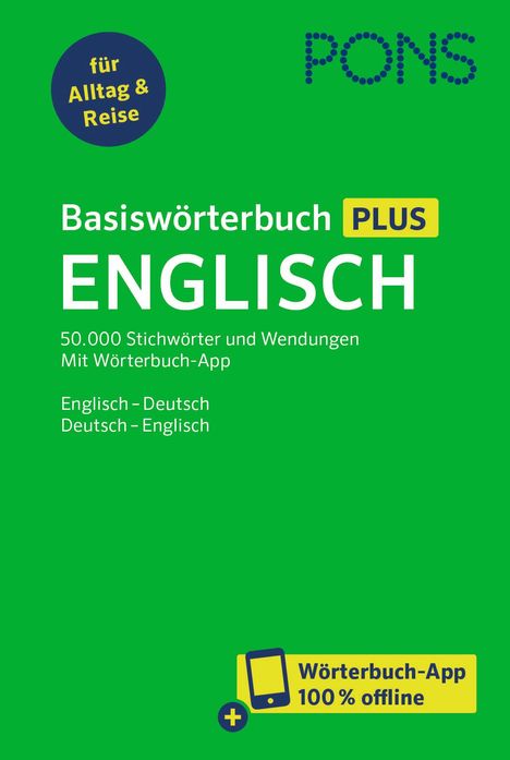 PONS Basiswörterbuch Plus Englisch, 1 Buch und 1 Diverse