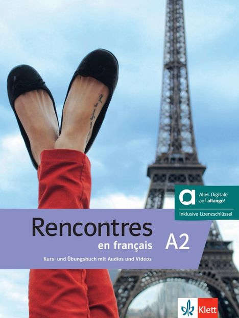 Rencontres en français A2 - Hybride Ausgabe allango, 1 Buch und 1 Diverse