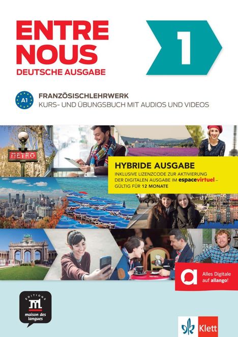 Entre nous 1 A1 - Hybride Ausgabe, Buch