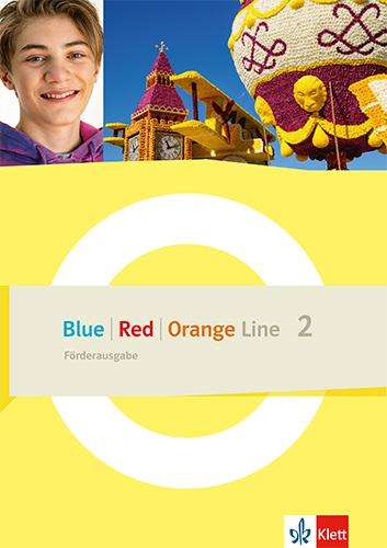 Blue | Red | Orange Line 2. Förderausgabe Klasse 6, 1 Buch und 1 Diverse