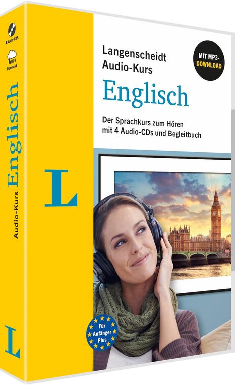 Langenscheidt Audio-Kurs Englisch mit 4 Audio-CDs und Begleitbuch, MP3-CD