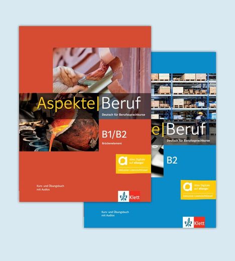 Aspekte Beruf B1/B2 Brückenelement und B2 - Hybride Ausgabe allango, 1 Buch und 1 Diverse