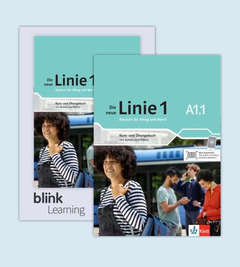 Eva Harst: Die neue Linie 1 A1.1 - Media Bundle BlinkLearning, 1 Buch und 1 Diverse