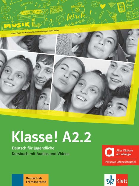 Klasse! A2.2 - Hybride Ausgabe allango, 1 Buch und 1 Diverse