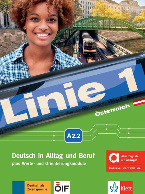 Linie 1 Österreich A2.2 - Hybride Ausgabe allango, 1 Buch und 1 Diverse
