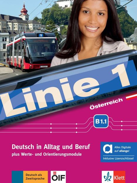 Linie 1 Österreich B1.1 - Hybride Ausgabe allango, 1 Buch und 1 Diverse