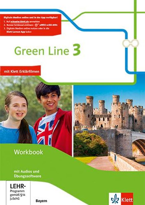 Green Line 3. Workbook mit Audio-CD und Übungssoftware 7. Klasse. Ausgabe Bayern, 1 Buch und 1 Diverse
