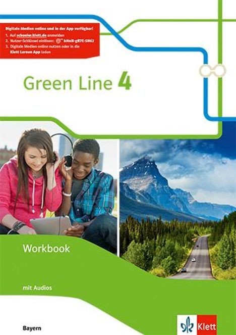 Green Line 4. Ausgabe Bayern. Workbook mit Audios 8. Klasse, 1 Buch und 1 Diverse